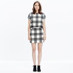 Madewell Ink Check Miniskirt